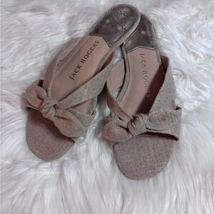 Jack Rogers Knotted Slide Sandals — Blush